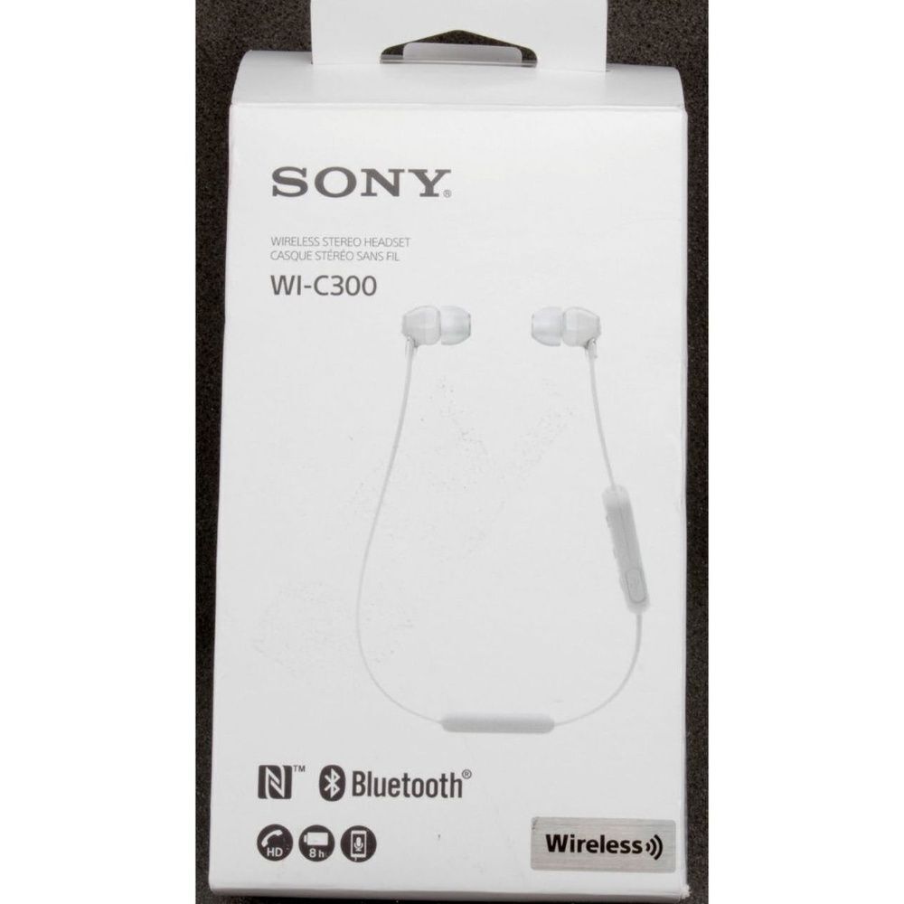 SONY WIC300W In Ear Stereo Bluetooth Headphones